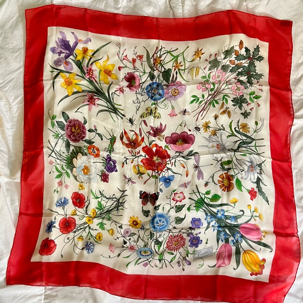 Gucci Floral Scarf
